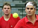 Stanislas Wawrinka und Roger Federer erreichten den Halbfinal.