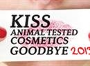 Kampagne «Abschiedskuss für Tierversuchskosmetik 2013».