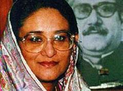 Oppositionsführerin Sheikh Hasina Wajed stand unter Korruptionsverdacht, sass ein Jahr im Gefängnis.