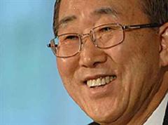 Den Kampf gegen die Abholzung im Fokus: Ban Ki-Moon.