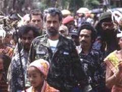 Xanana Gusmao (Mitte) wird Osttimor in die Unabhängigkeit führen.