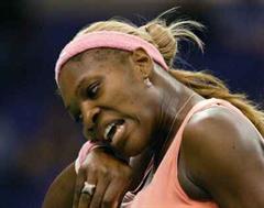 Serena Williams am WTA-Masters in Los Angeles.
