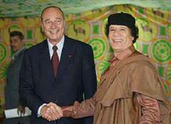 War auch schon in Tripolis: Frankreichs Präsident Chirac.