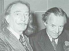 Peter Moore (r.) zusammen mit Salvador Dali.