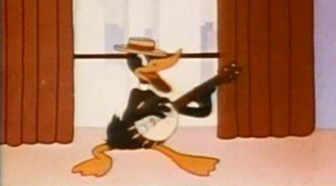 Mit Suggestion nach Disney World verpflanzt: Daffy Duck.