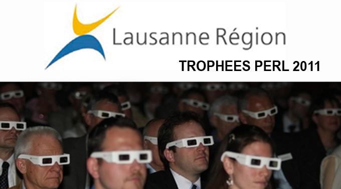 Bei der «Trophées PERL 2011» in Lausanne konnten die Zuschauer die Präsentationen in 3D geniessen.
