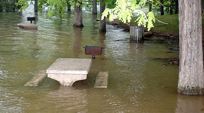 Überschwemmungen im Süden der USA.