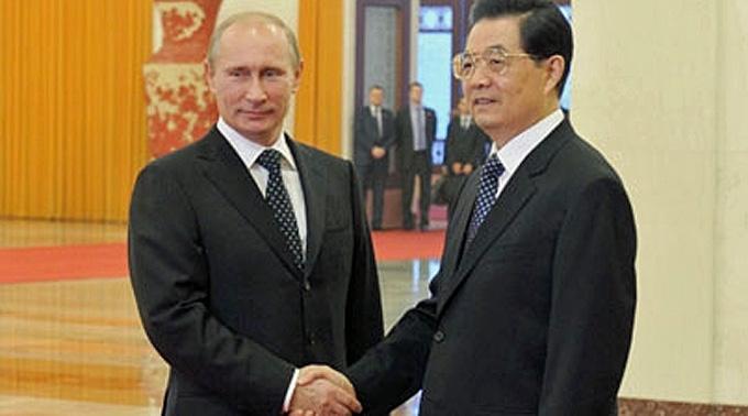 Hu Jintao hat in Peking den russischen Ministerpräsidenten Wladimir Putin empfangen.