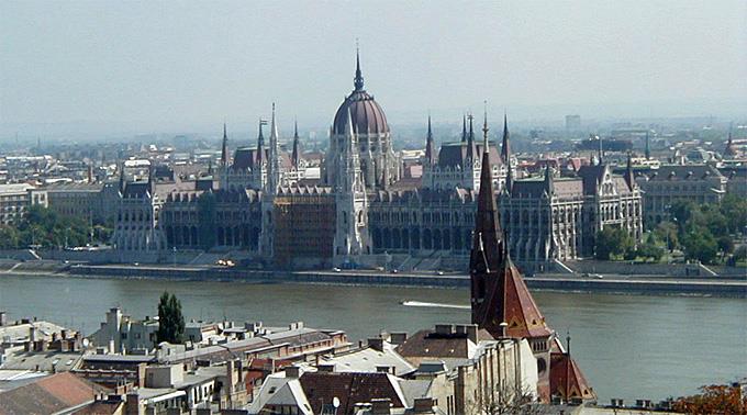 Das Parlament in Budapest.