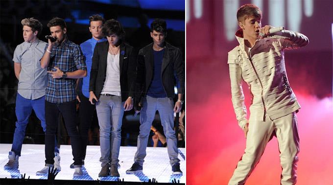 'One Direction' glauben, dass es Justin Bieber nicht so einfach hat wie sie.