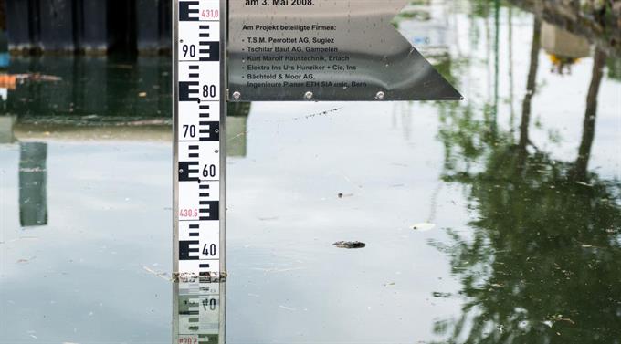 Hochwasser kann in der Schweiz jederzeit vorkommen.